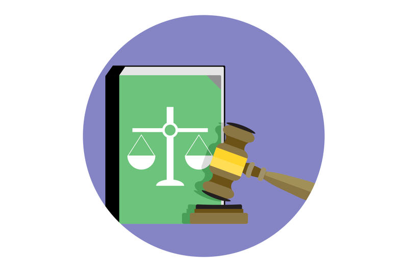 law-and-justice-icon-vector