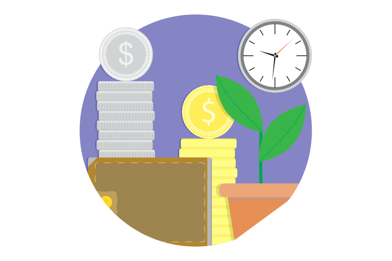 financial-growth-and-development-vector-icon