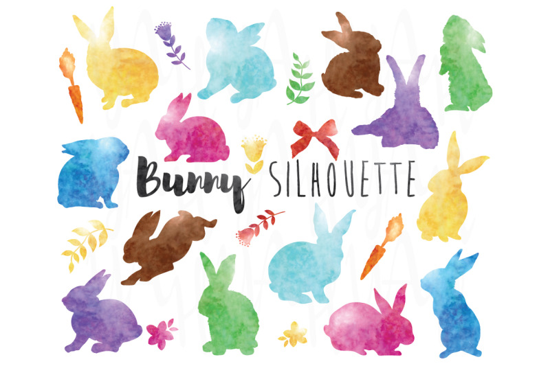 watercolor-bunny-silhouette
