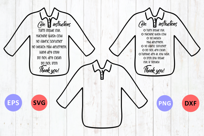 Download Care instruction Longsleeve Polo TShirt svg By Zoya_Miller ...