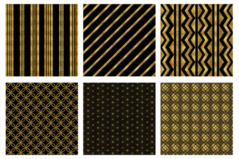 gold-and-black-digital-papers-elegant-papers