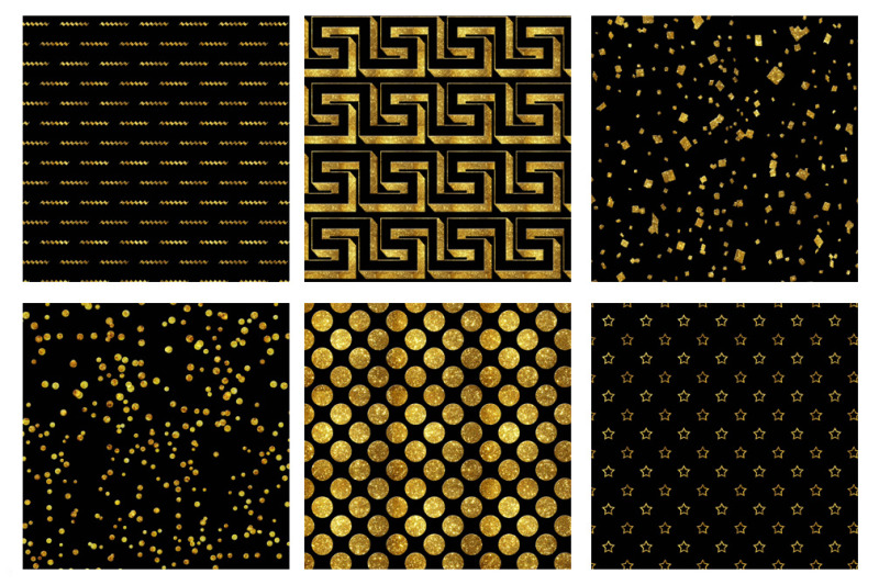 gold-and-black-digital-papers-elegant-papers