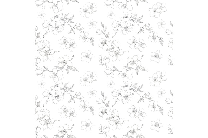 spring-almond-cherry-blossom-monochrome-seamless-pattern