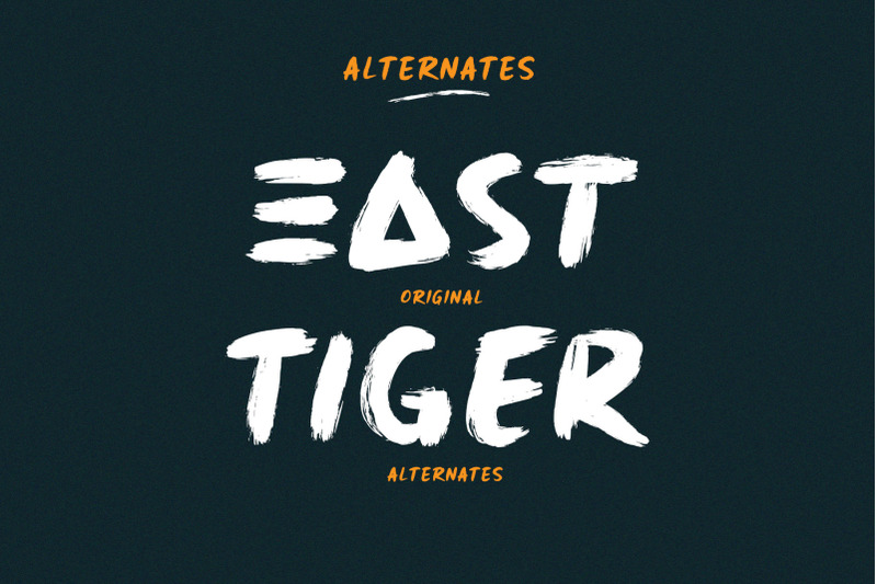 east-tiger-authentic-brush-font