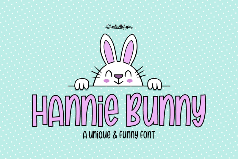 hannie-bunny-funny-font