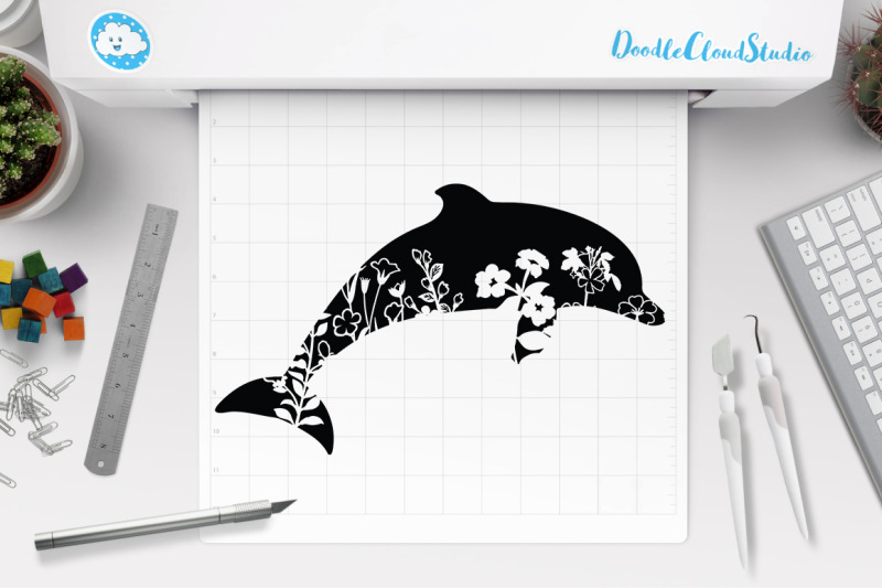 floral-dolphin-svg-cut-files-dolphin-clipart