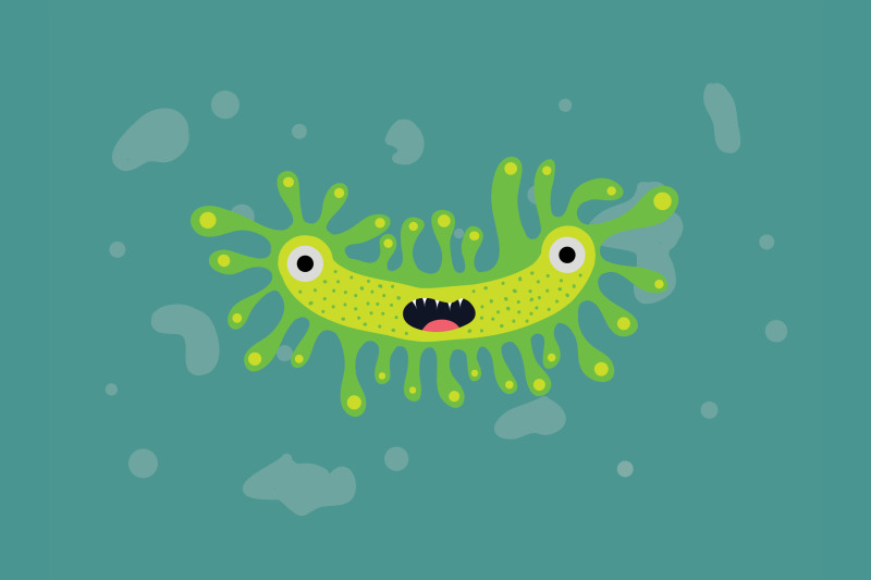 green-virus-illustration-design
