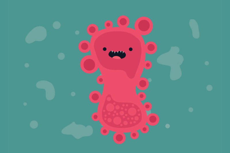 virus-bacteria-art-design