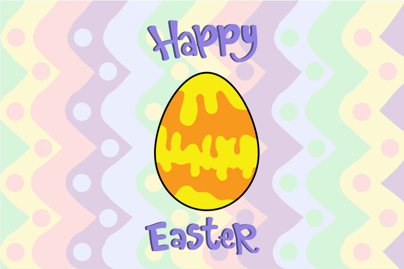 orange-yellow-easter-egg