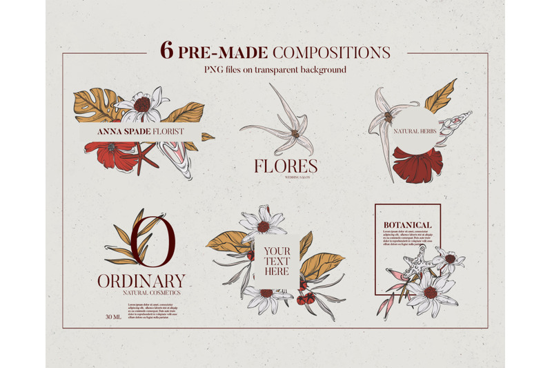 floral-and-seashell-line-art-branding-kit-e-commerce-banner-clipart