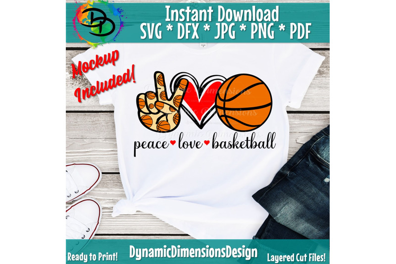 Free Free 178 Peace Love And Basketball Svg SVG PNG EPS DXF File