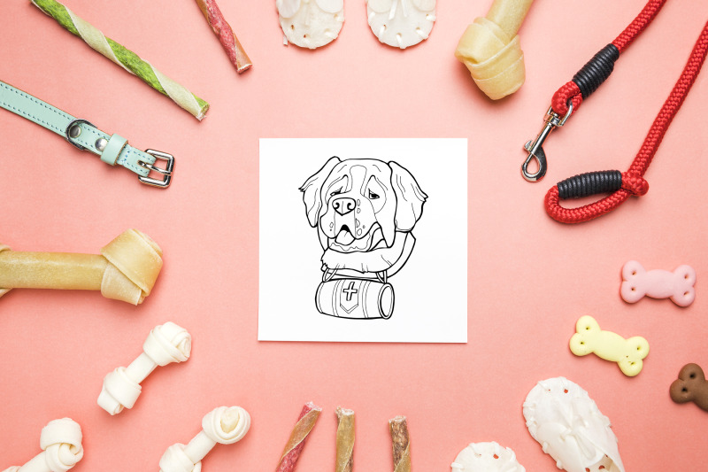 dog-portraits-coloring-book