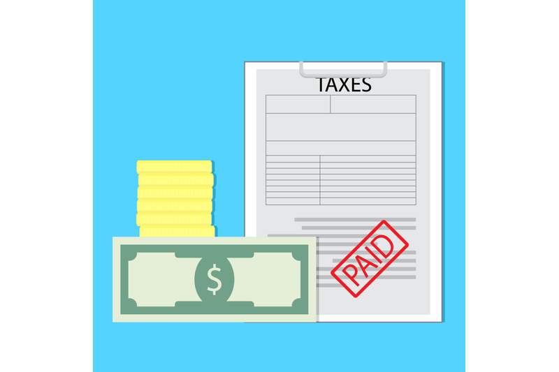 paid-taxes-vector