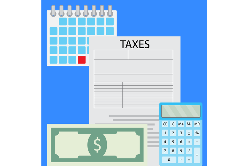 counting-taxes-vector