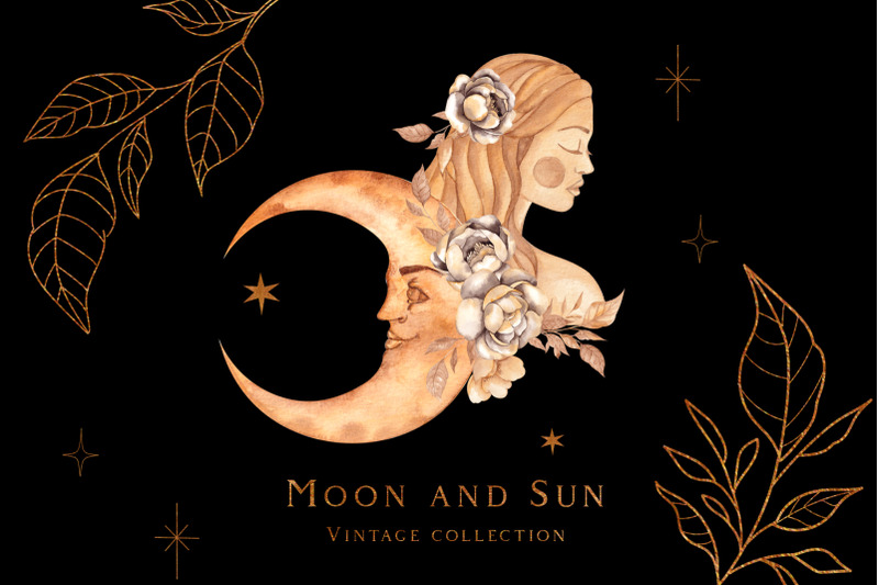 vintage-moon-and-sun