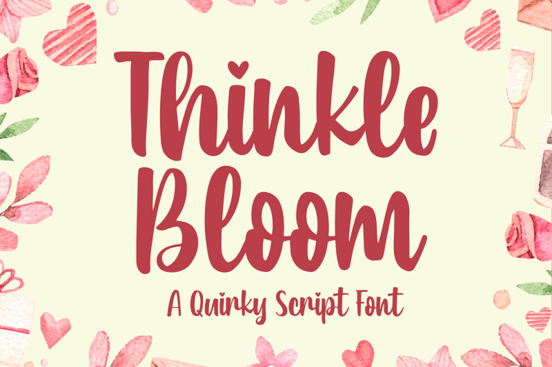 thinkle-bloom-a-quirky-font