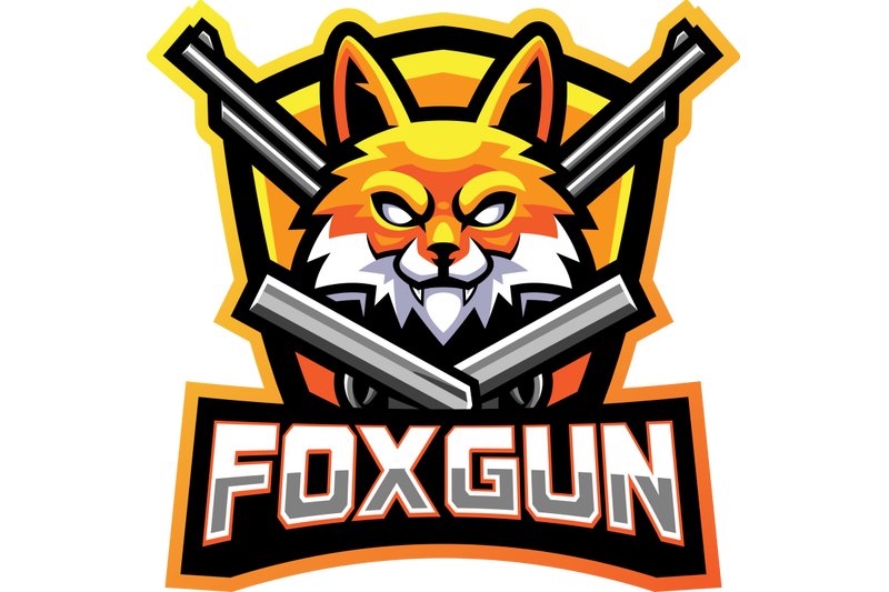 fox-gun-esport-mascot-logo-design