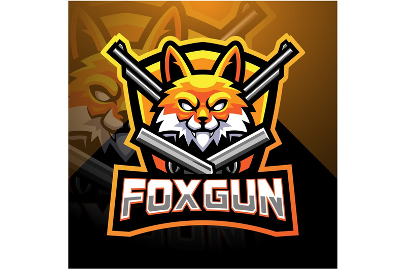 fox-gun-esport-mascot-logo-design