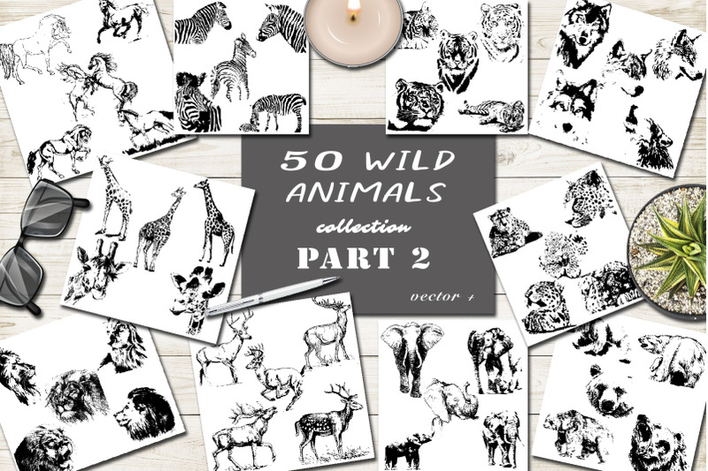 50-wild-animals-silhouette-vector