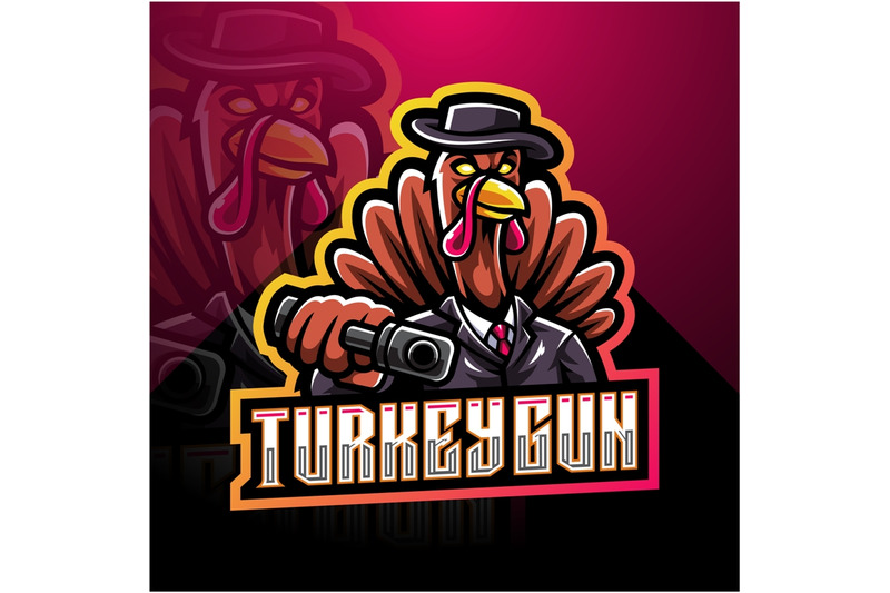 turkey-gunner-esport-mascot-logo