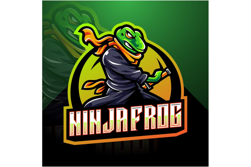 ninja-frog-esport-mascot-logo