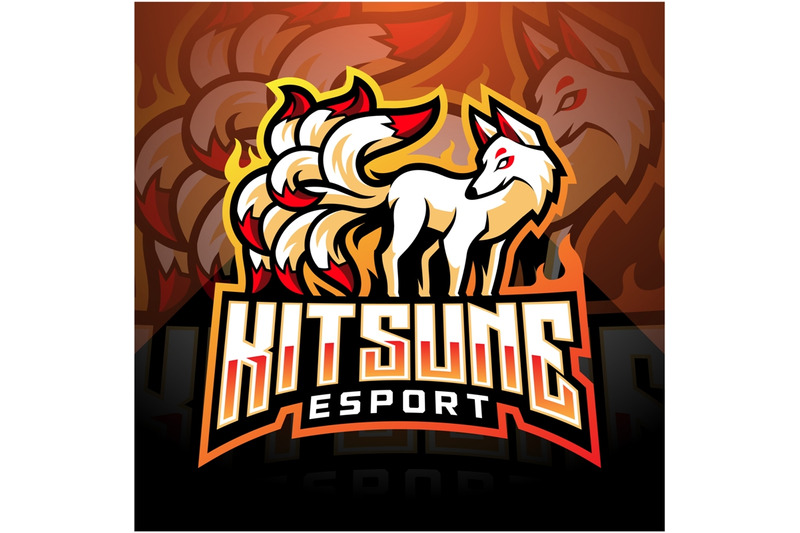 kitsune-esport-mascot-logo-design