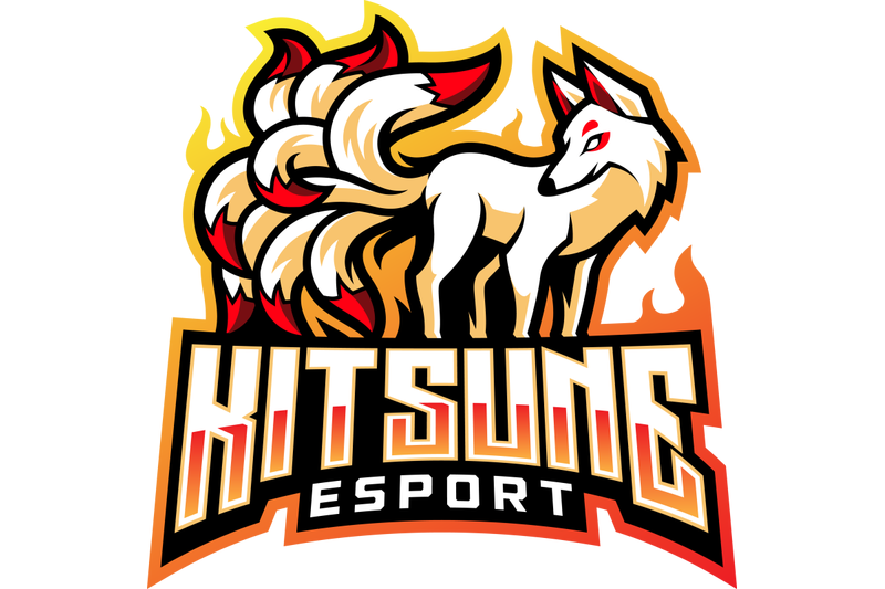kitsune-esport-mascot-logo-design