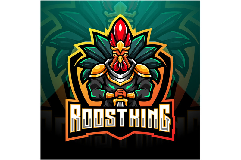 rooster-king-esport-mascot-logo-design