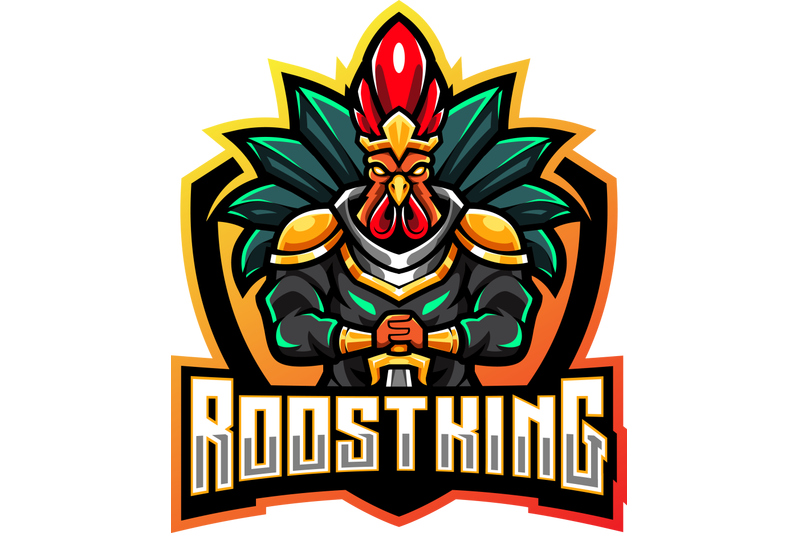 rooster-king-esport-mascot-logo-design