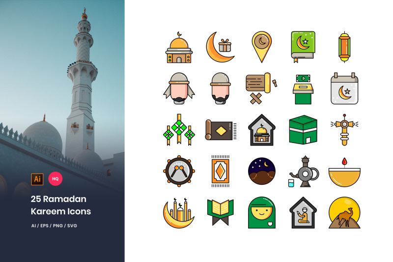 25-ramadan-kareem-icons-pack