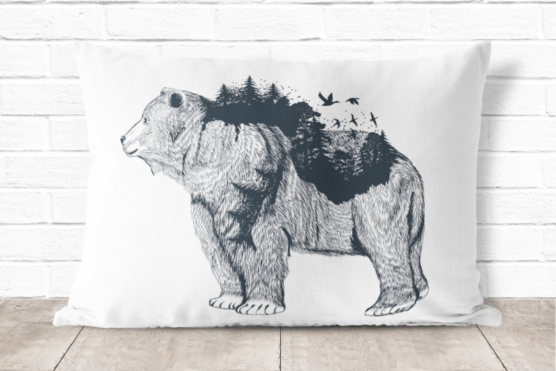 animal-series-wild-soul-bear-vector-illustration