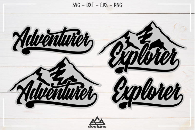 adventurer-explorer-typography-svg-design