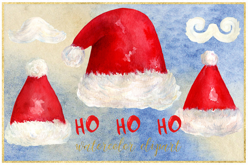 santa-hat-christmas-watercolor-clipart