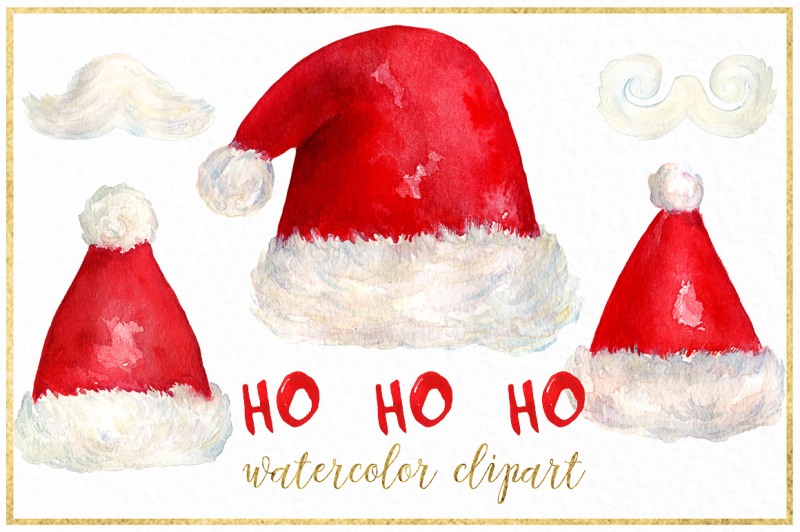 santa-hat-christmas-watercolor-clipart
