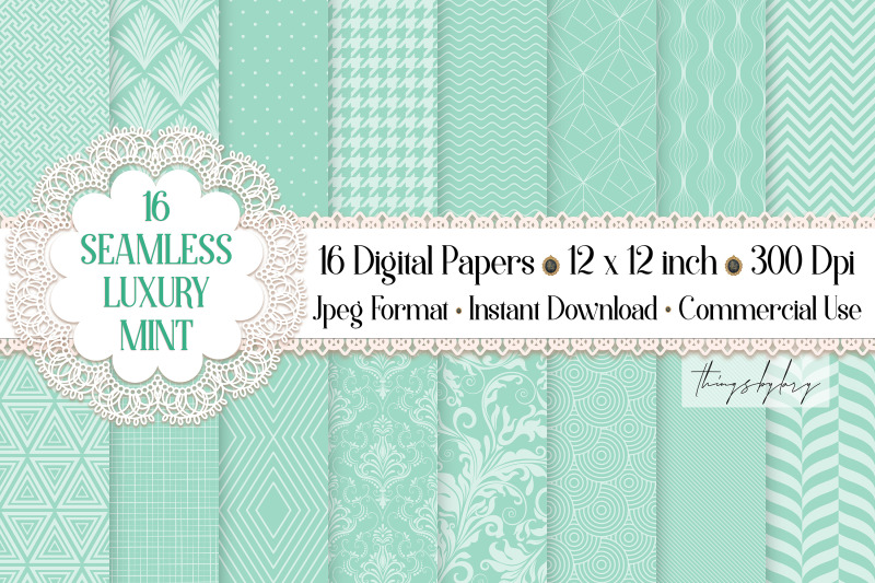 16-seamless-luxury-mint-spring-happy-easter-digital-papers