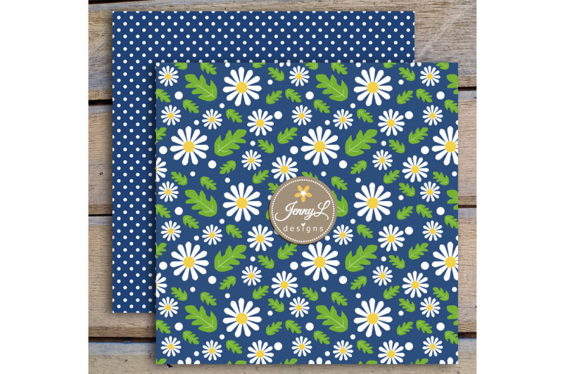 daisy-flower-digital-papers