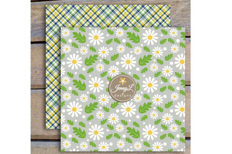 daisy-flower-digital-papers