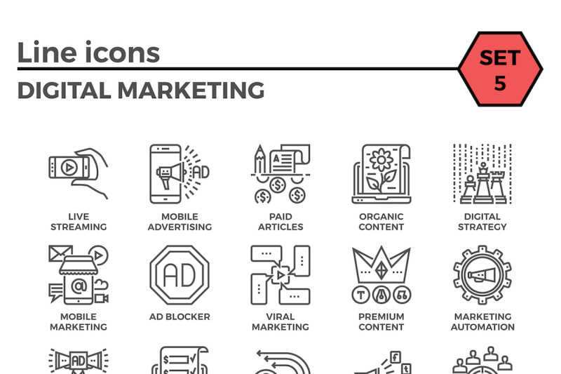 digital-marketing-thin-line-icons