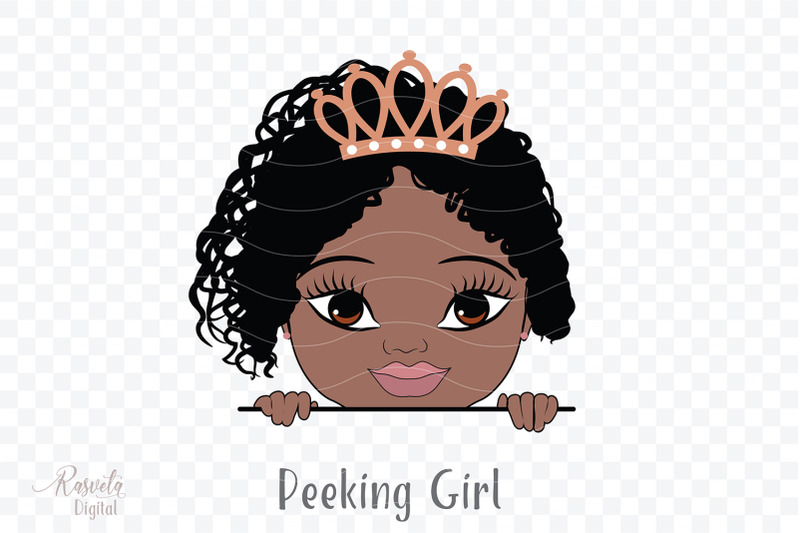 peeking-african-american-little-girl-clipart