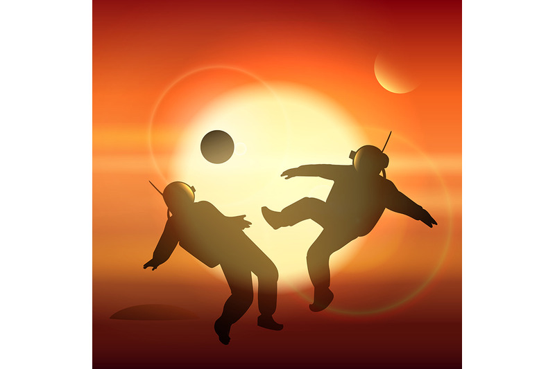 astronauts-plays-football-on-planet-mars