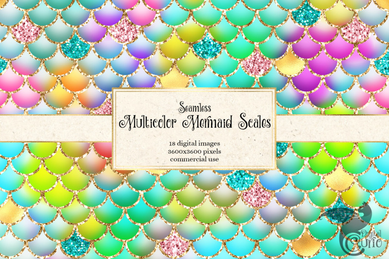 multicolor-mermaid-scales-digital-paper