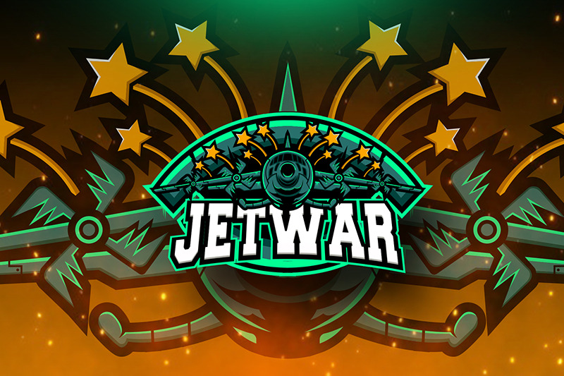 jetwar-esport-logo-template
