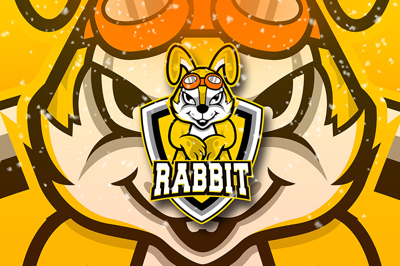 rabbit-esport-logo-template