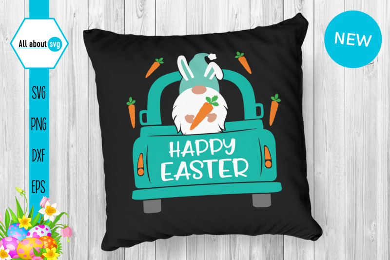 easter-bunny-gnome-in-truck-svg