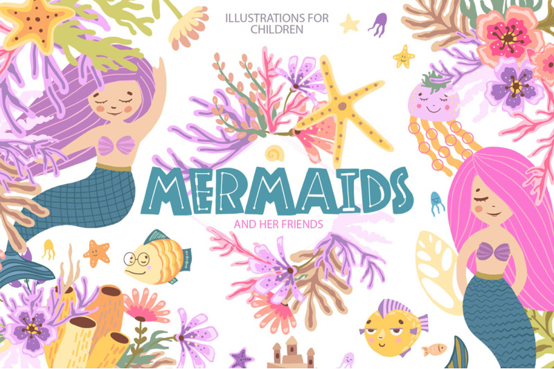 little-mermaid-and-her-friends