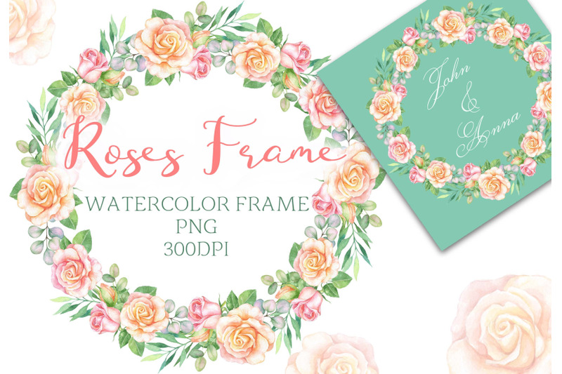 watercolor-frame-with-eucalyptus-and-roses-wedding-png
