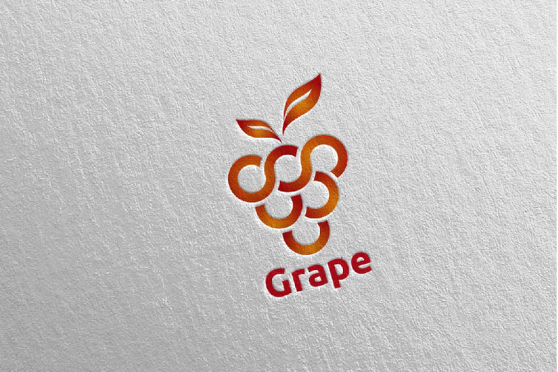 modern-fruit-grape-logo