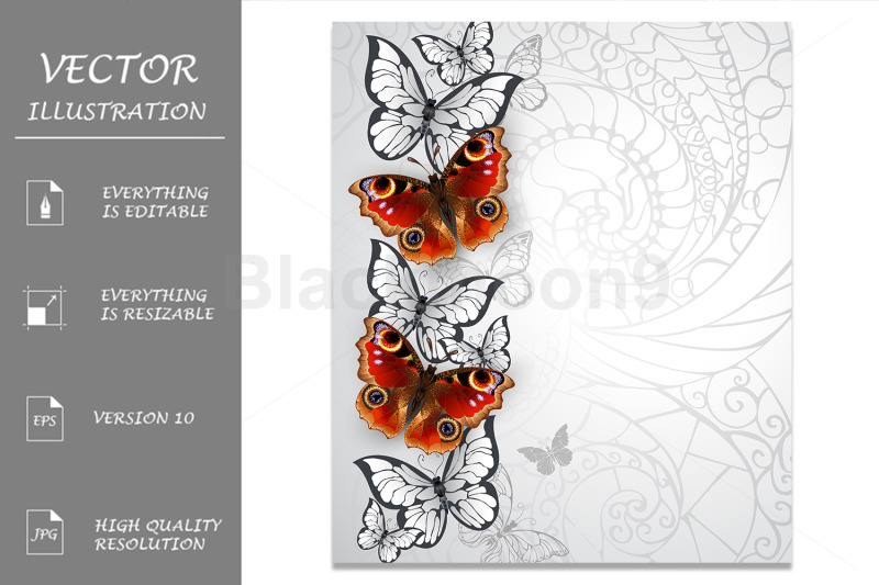 design-with-peacock-butterfly