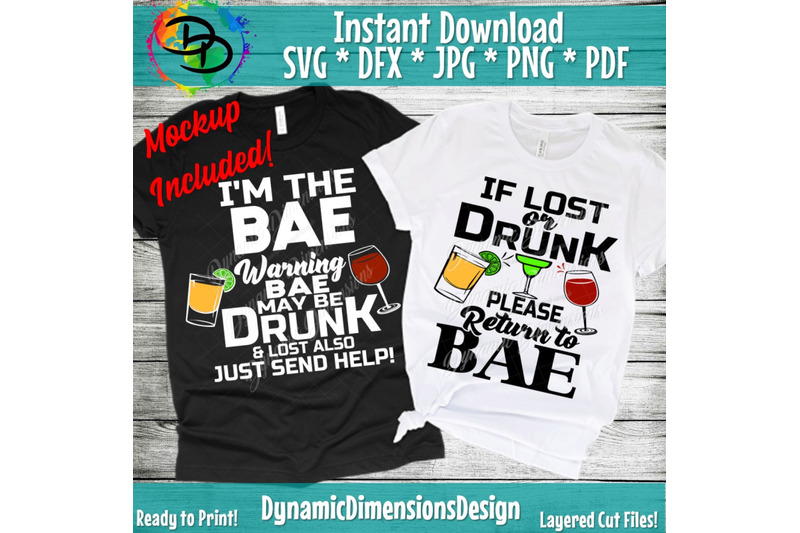 Download If Lost Or Drunk Please Return To Bae, Couples shirt svg ...