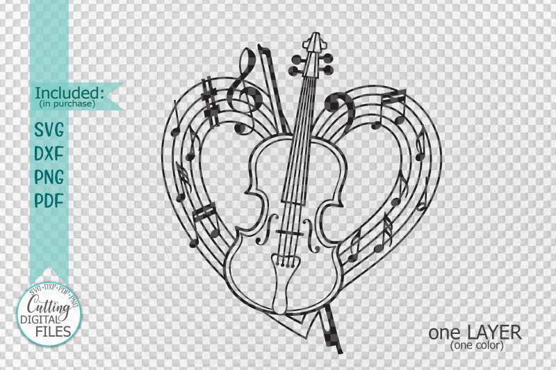 violin-musical-heart-shape-svg-dxf-laser-cut-out-template